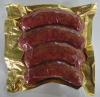 Вакуумная упаковка колбасок в прозрачный пакет ПА/ПЕ